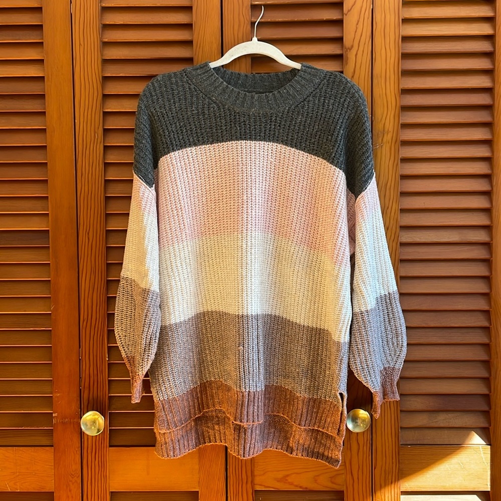 Oversized Colorblock Sweater